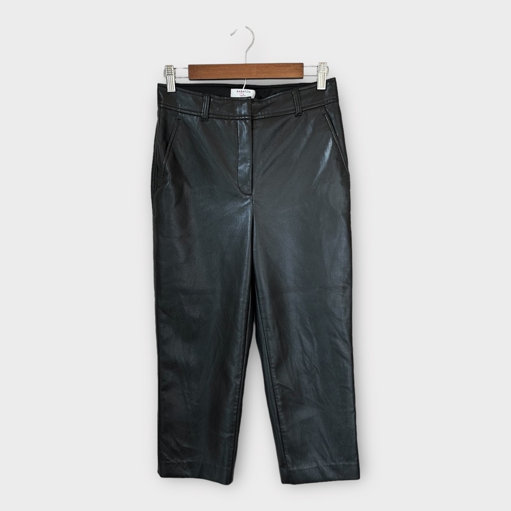 Aritizia Babaton Command Cropped Faux Leather Pant, size 6